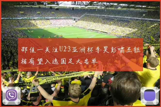 邵佳一关注U23亚洲杯李昊彭啸王钰栋有望入选国足大名单
